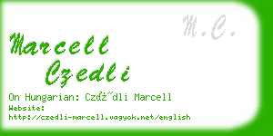 marcell czedli business card